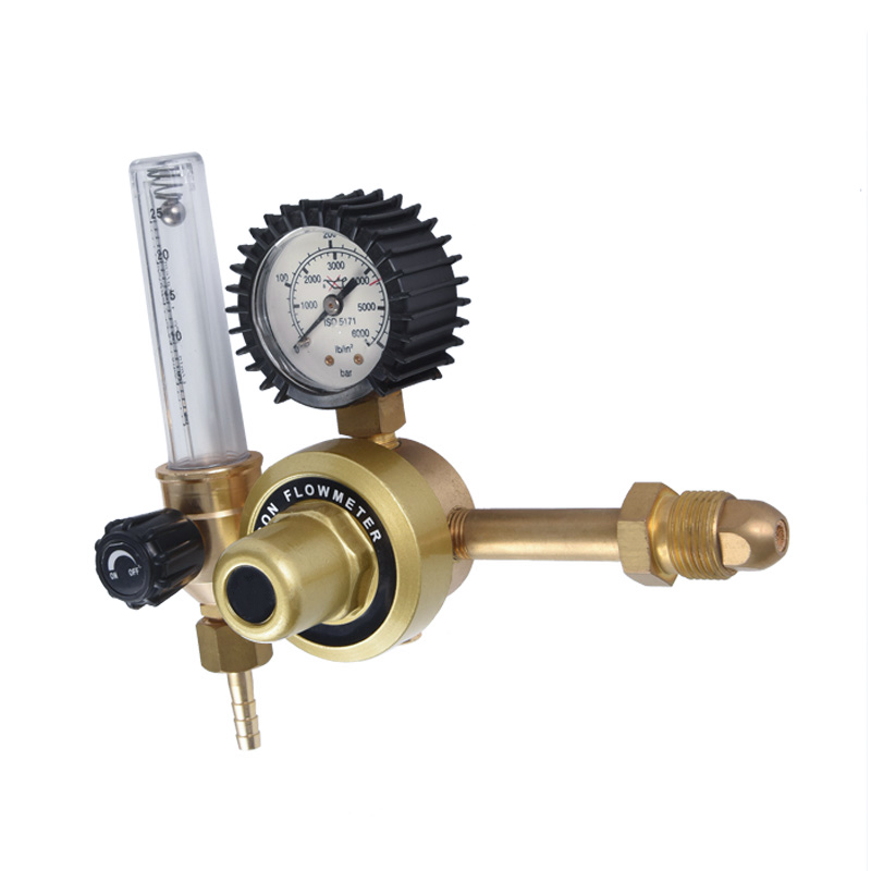 African Type South Africa Tee Design Argon Regulator with Flowmeter Pressure Regulator