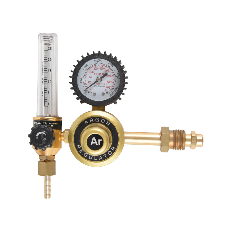 African Type South Africa Tee Design Argon Regulator with Flowmeter Pressure Regulator