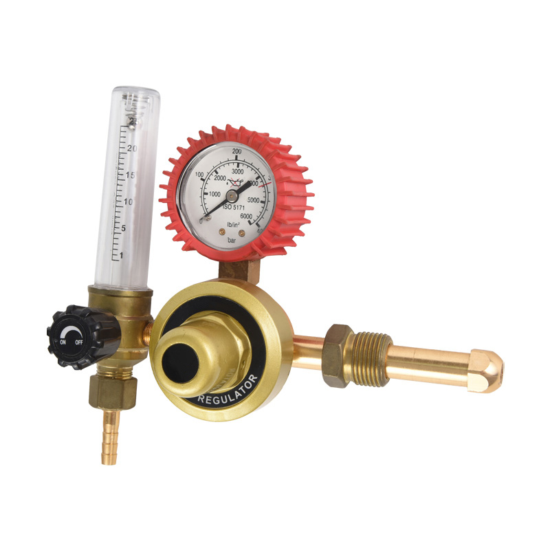 African Type South Africa Tee Design Argon Regulator with Flowmeter Pressure Regulator