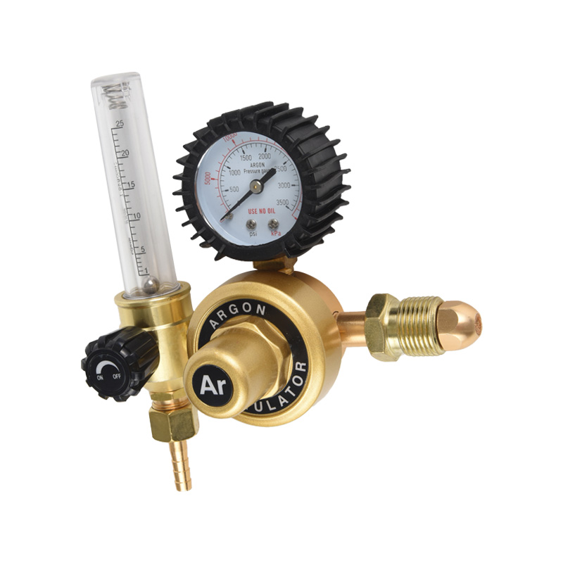 African Type South Africa Tee Design Argon Regulator with Flowmeter Pressure Regulator