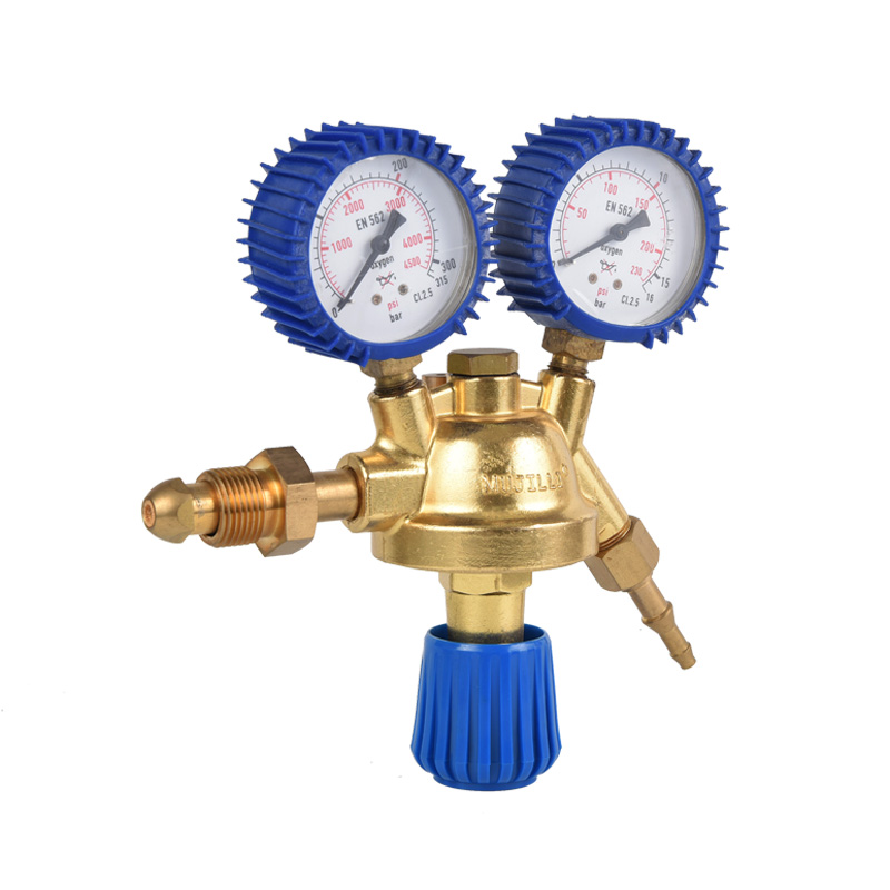 French and Italian Type Oxygen Regulator Brass Body with Protecting Cover