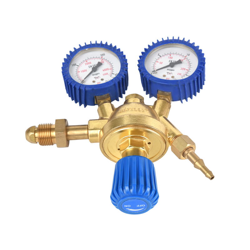 French and Italian Type Oxygen Regulator Brass Body with Protecting Cover